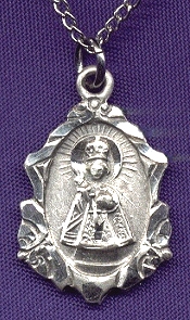 Infant Of Prague Ornate Sterling Medal