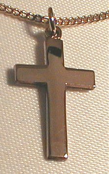 7/8 Inch Gold Filled Cross