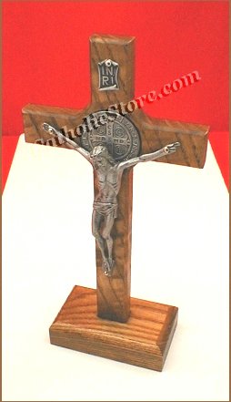 St. Benedict Standing Crucifix 8 In.