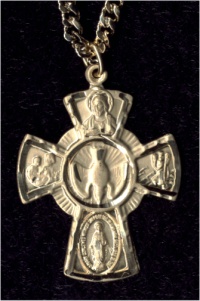 Gold Filled 5-Way Medal, 15/16