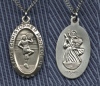 St. Christopher Cheerleader Medal In Sterling