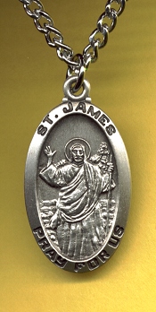 St. James Medal 1 In. Sterling