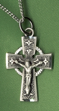 Celtic Crucifix 13/16 In. Sterling