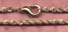 Gold Plate Stainless Rope Chain, 18 In.