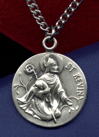 St. Kevin 15/16 in. Sterling Medal