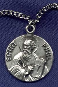 St. Paul 15/16 In. Sterling Medal