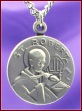 St. Robert 15/16 in. Sterling Medal