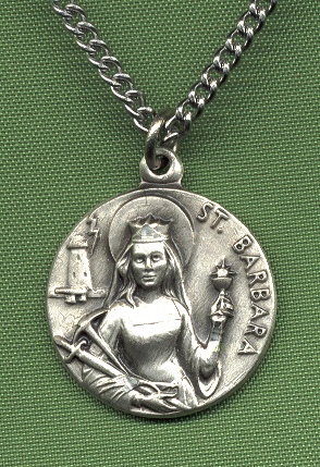 Sterling St. Barbara Medal
