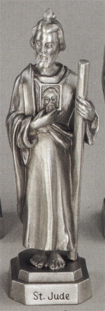 St. Jude Pewter Statue