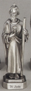St. Jude Pewter Statue