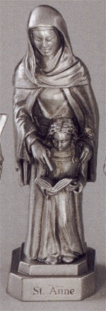 St. Anne Pewter Statue