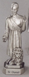 St. Daniel Pewter Statue