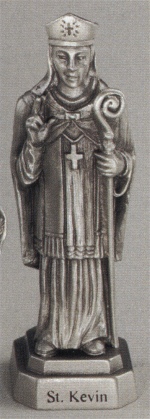 St. Kevin Pewter Statue
