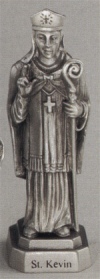 St. Kevin Pewter Statue