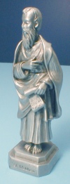 St. Matthew Pewter Statue & Prayer