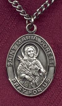 Sterling St. Maria Goretti Medal
