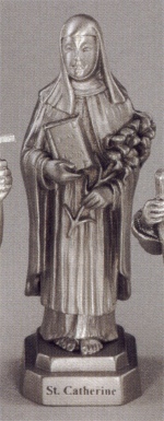St. Catherine Pewter Statue