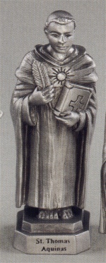 St. Thomas Aquinas Pewter Statue