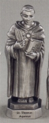 St. Thomas Aquinas Pewter Statue