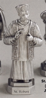 St. Robert Pewter Statue