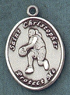 Women's St. Christopher/Basketball Sterling Medal