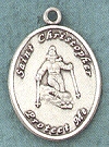Lady's St. Christopher/Skiing Sterling Medal