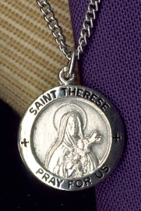 St. Therese Sterling Medal 5/8 In.