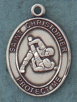 St. Christopher Wrestling Sterling Medal
