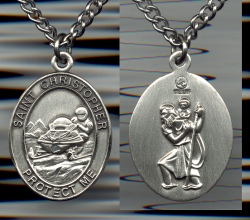 Men's St Christopher Snowmobiling Medal