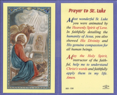 luke st quotes saint holy prayer card quotesgram
