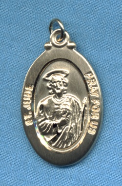 St. Jude Medal In Solid 14 Kt. Gold
