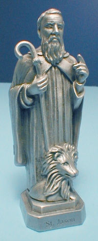 St. Jason Pewter Statue & Prayer