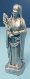 St. Julia Pewter Statue & Prayer