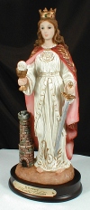 St. Barbara Florentine Statue 8.5 Inch