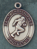 St. Christopher Football Sterling Medal