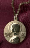 Joan Of Arc Gold Filled Medal