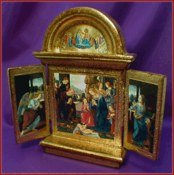 Nativity Triptych, 9 1/2 in. tall