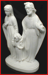 Holy Family 8 1/2in. Statue