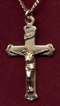 Crucifix Necklace In Gold
