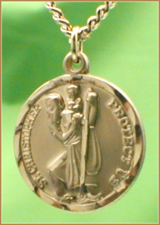 St. Christopher Gold Filled 13/16 in. Medal