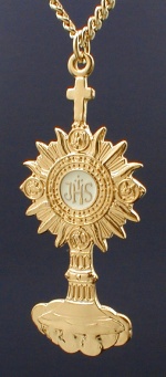 Monstrance Gold Pendant