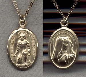 St. Peregrine Medal Gold Filled