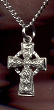 Small Detailed Celtic Cross 1/2 In. Sterling