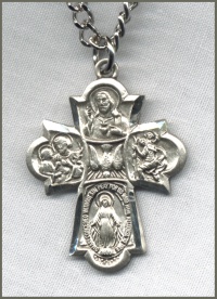 4-Way Cross Necklace Sterling