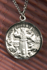 St. Francis & Friends Medal Sterling 3/4 In.