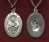 Oval Scapular Medal 1 In. Sterling