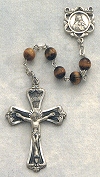 Tiger Eye Rosary w/Sterling 6mm