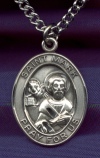 Oval Sterling St. Mark Medal
