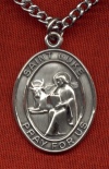 Oval Sterling St. Luke Medal