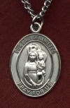 Oval O.L. Of Loretto Sterling Medal